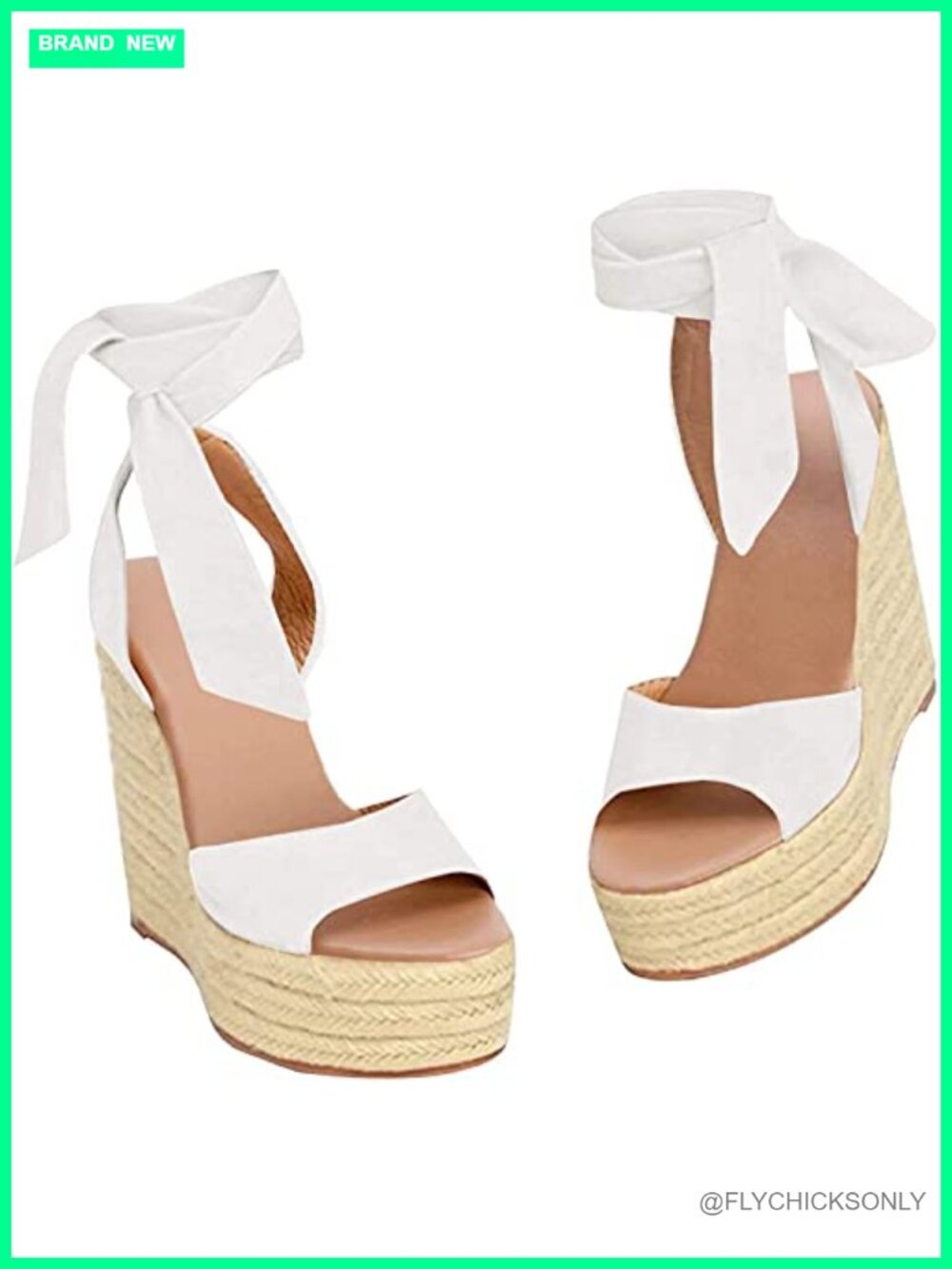 Womens Platform Espadrille Wedges Open Toe High Heel Sandals Ankle Strap Buckle